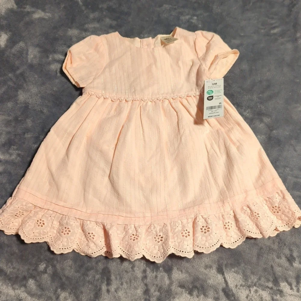 Girls 12 Months Clothing Lot – 3 Dresses 1 Short Set Spring/Summer